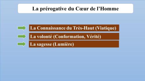 La prérogative du Cœur de l'Homme